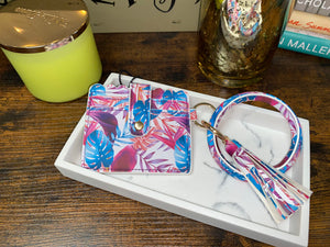 Wristlet Keychain with Cardholder