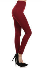 Load image into Gallery viewer, High waisted fleece leggings